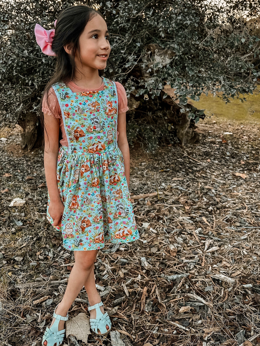 Woodland Pinafore Dress