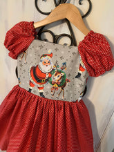 Load image into Gallery viewer, Santa Baby Puff Sleeve 5/6T