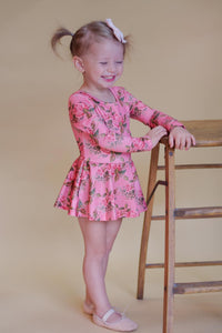 Rose Skirted Leotard